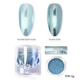Mirror Metallic Nail Chrome Powder - VM10 Mist Blue